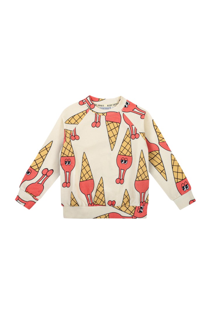 Bluza dziecięca slim Lody Jasne – DEAR SOPHIE