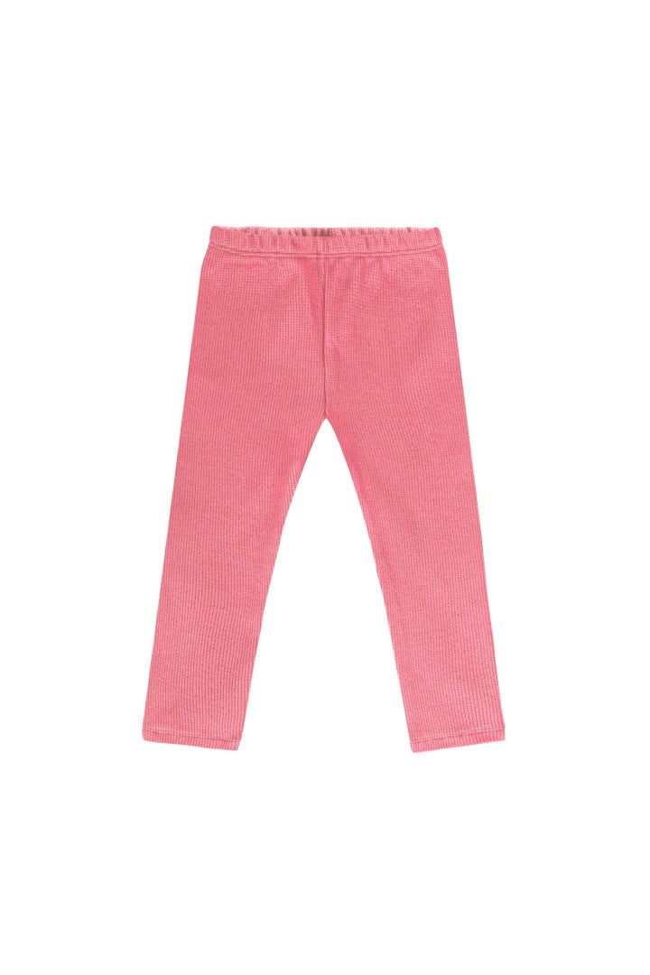 Legginsy dziecięce Łososiowe Wafelkowe – DEAR SOPHIE