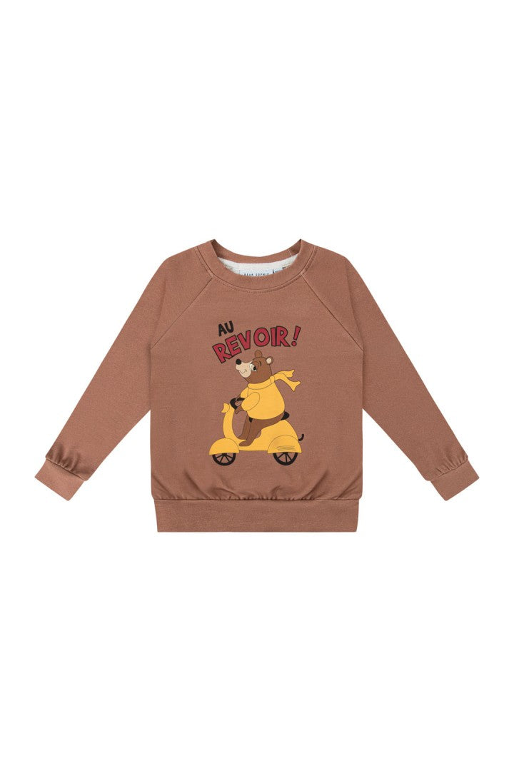 Bluza dziecięca slim Motomiś Brązowy – DEAR SOPHIE