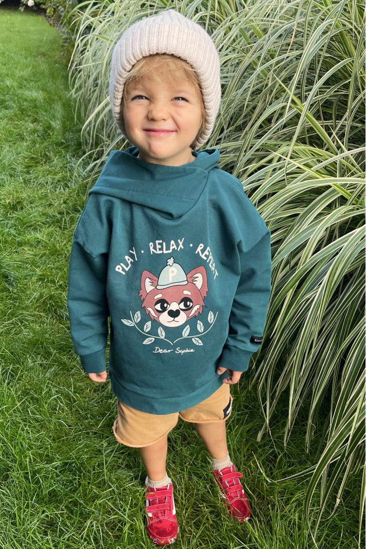 Bluza z kapturem na zamek dziecięca Panda – ujęcie 3