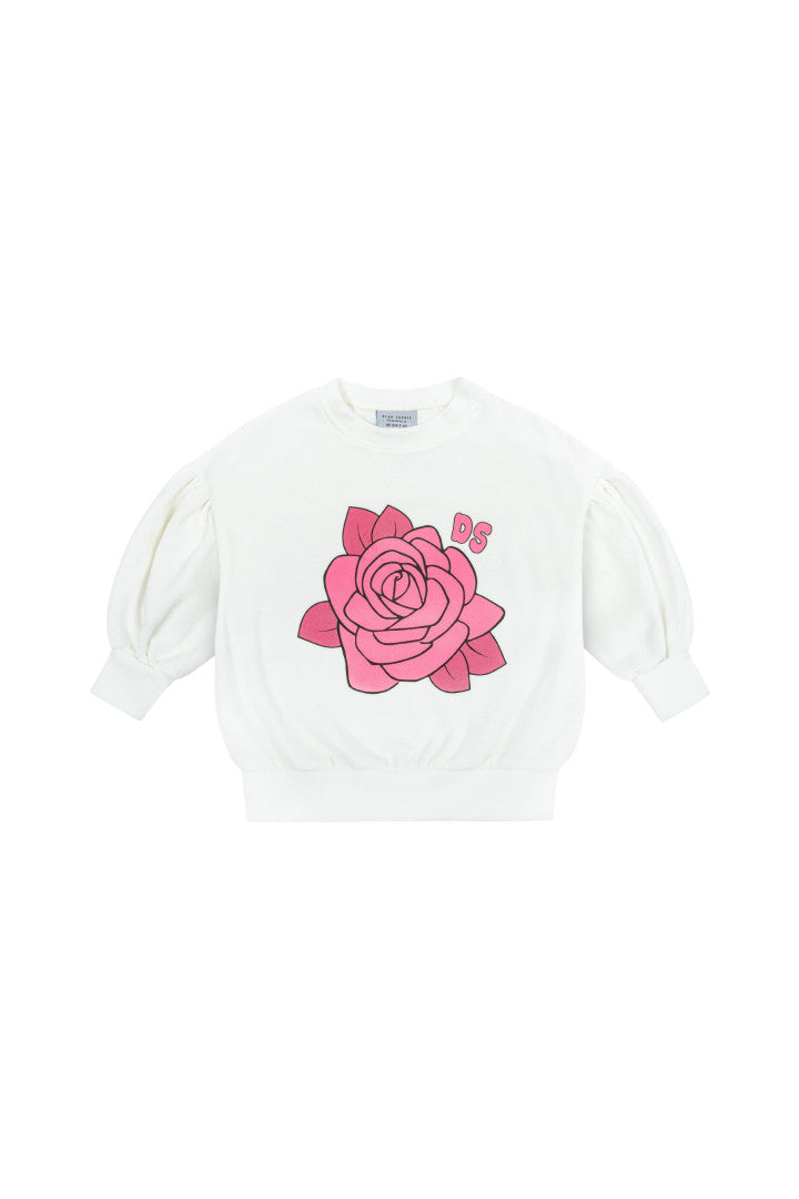Bluza bufiasta dziecięca Róża Welurowa – DEAR SOPHIE