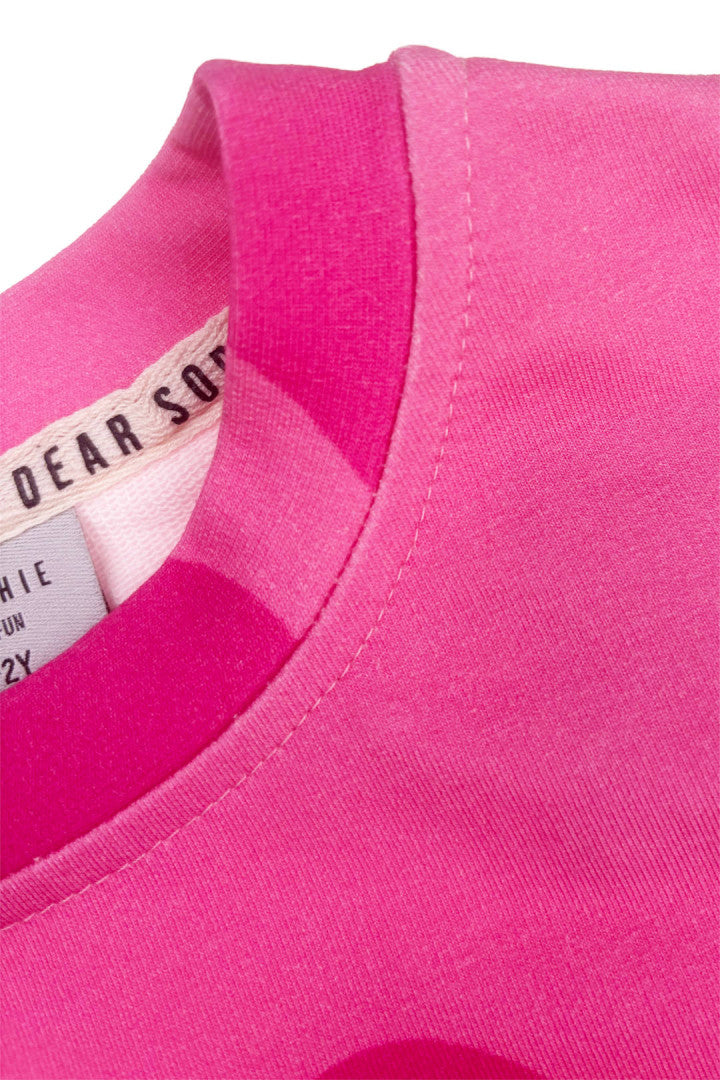 Bluza bufiasta dziecięca Serca Różowe – ujęcie 6