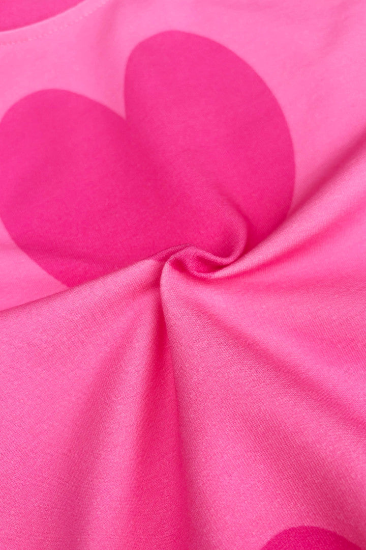 Bluza bufiasta dziecięca Serca Różowe – ujęcie 3