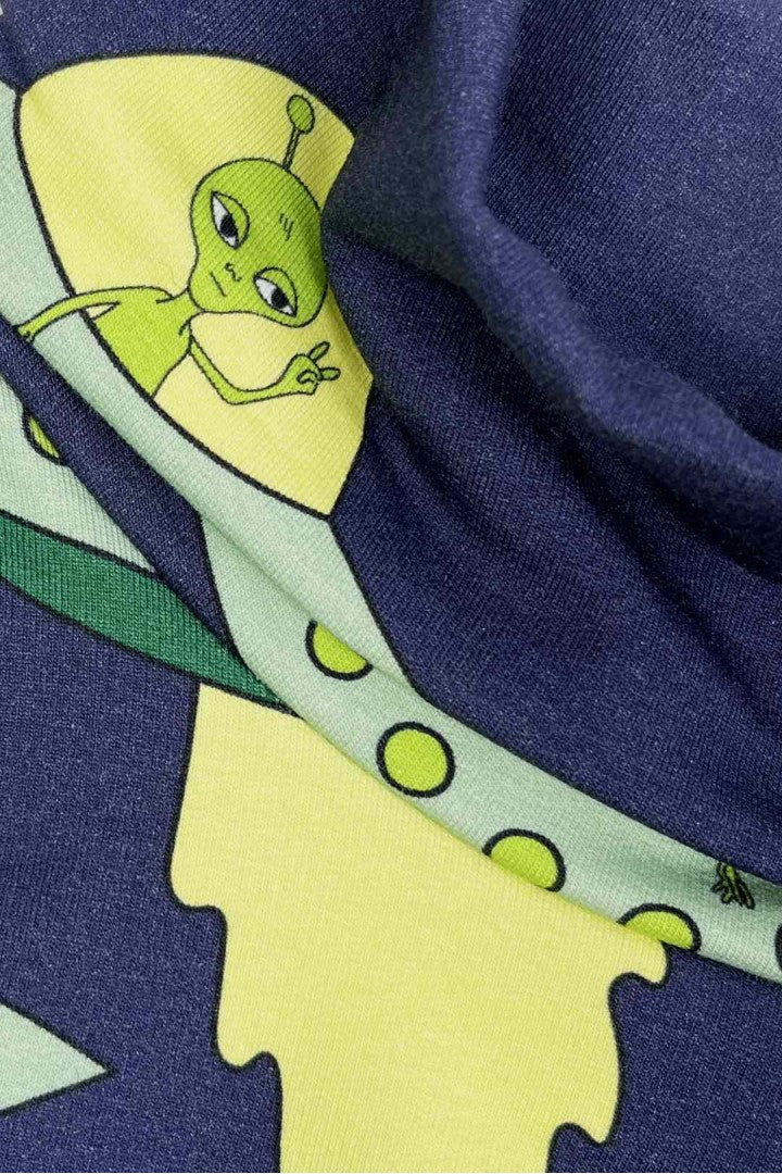 Bluza dziecięca z kominem Ufo Granat – ujęcie 4