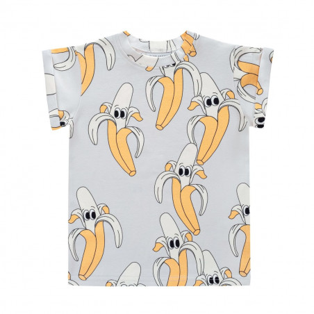 BANAN SZARY T-SHIRT SLIM