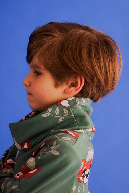 PANDA GREEN SNOOD SWEATSHIRT