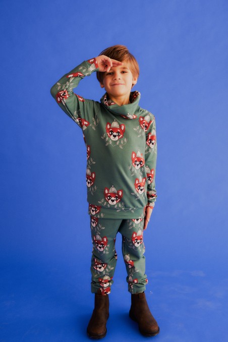 PANDA ZIELONA SPODNIE