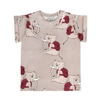 SŁONIK SZARY T-SHIRT OVERSIZE