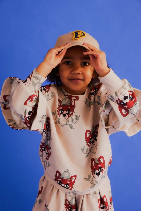 PANDA LIGHT FRILL SWEATSHIRT