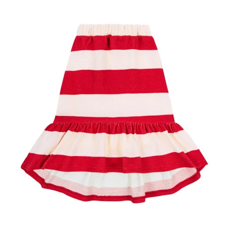 RED STRIPES WAFFLE LONG SKIRT