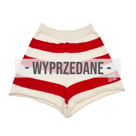 RED STRIPES SHORTS FOR HER