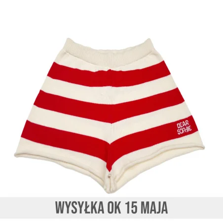 RED STRIPES SHORTS "FOR HER"