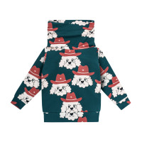 SZERYF ZIELONY BLUZA Z KOMINEM