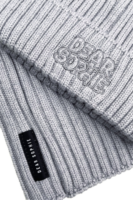 SZARA CZAPKA MERINO