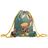 KOT ARTYSTA ZIELONY PLECAKO-WOREK