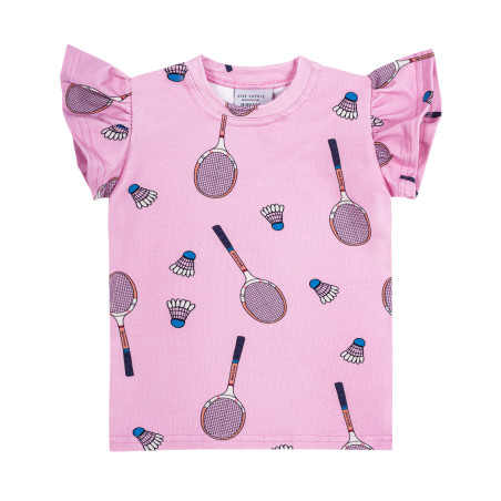 TENNIS PINK FRILL TANK