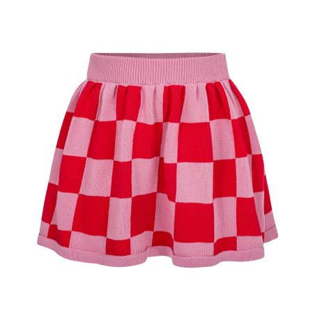 PINK CHECKER SKIRT