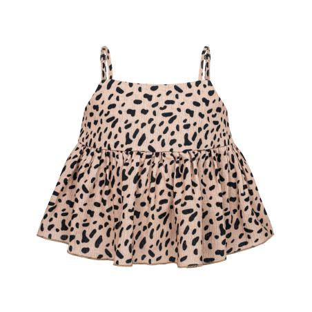 SPOTTLES BROWN TOP