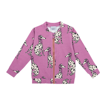 DALMATIAN PINK BOMBER JACKET