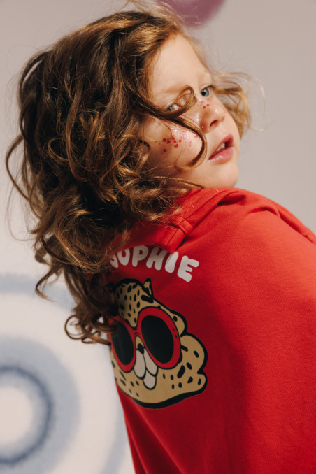 HAMSTER RED BRICK PUFF SWEATSHIRT