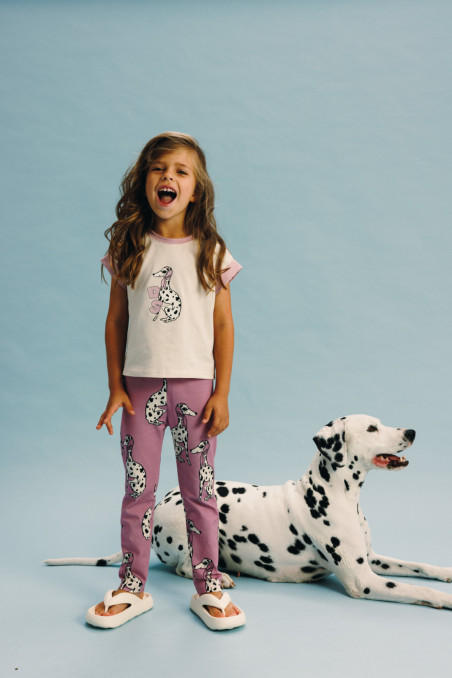 DALMATIAN PINK LEGGINGS