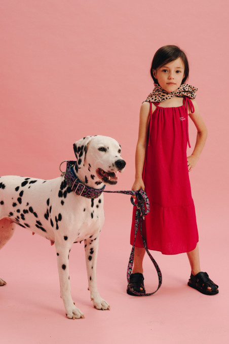 PINK STRAPPY DRESS
