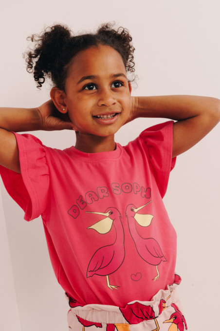 PELICAN PINK FRILL TANK