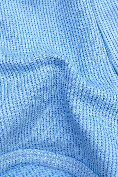 BLUE WAFFLE SPORTY SHORTS