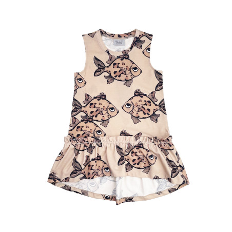 LEOFISH BEIGE SUMMER DRESS