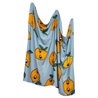 LEMON BLUE BAMBOO BLANKET