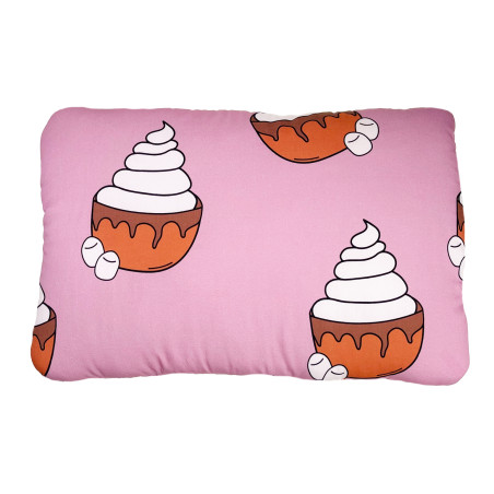 CHOCOLATE PINK FLAT PILLOW