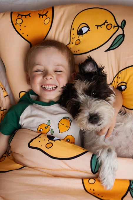 LEMON YELLOW FLAT PILLOW