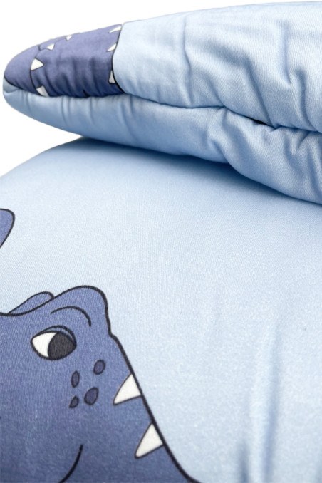 T-REX BLUE FLAT PILLOW