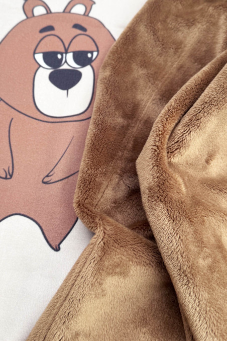 BEAR BEIGE BLANKET