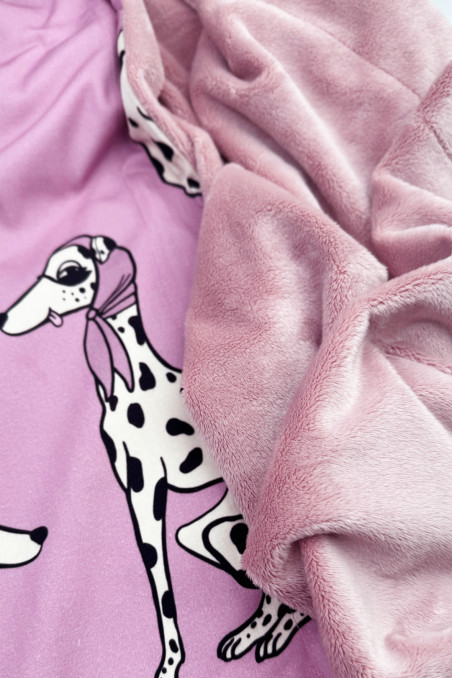 DALMATIAN PINK BLANKET