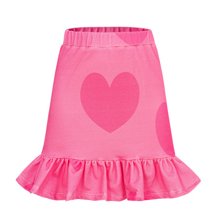 HEARTS PINK FRILLED SKIRT