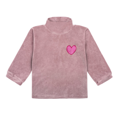 HEART LILAC VELVET LONGSLEEVE