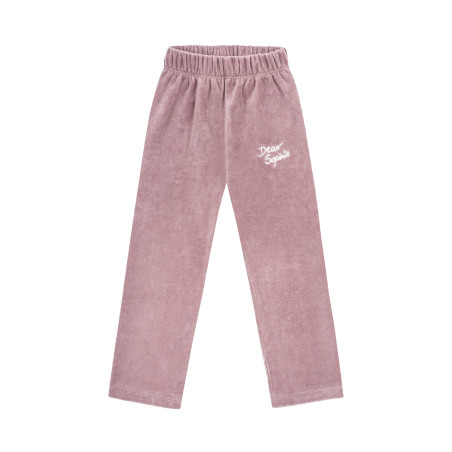 HEART LILAC VELVET LEGGINGS