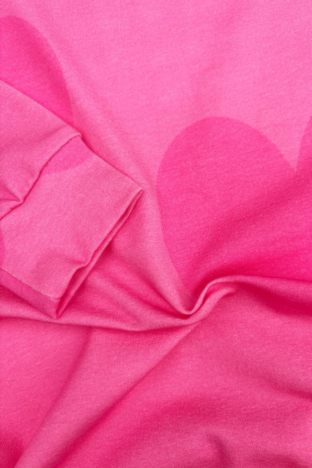 HEARTS PINK PYJAMAS TOP