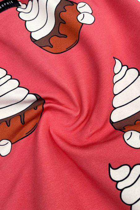 CHOCOLATE RED BRICK LONG SKIRT