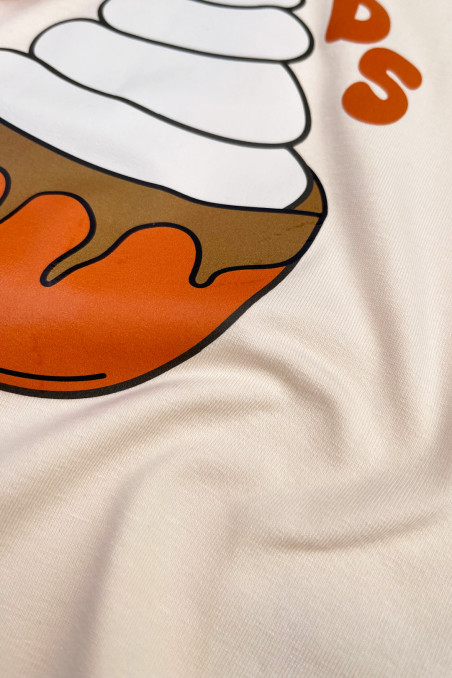 CHOCOLATE OFF-WHITE T-SHIRT