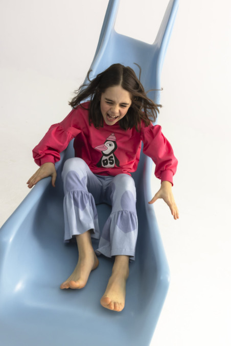 HEARTS BLUE FUNKY PANTS