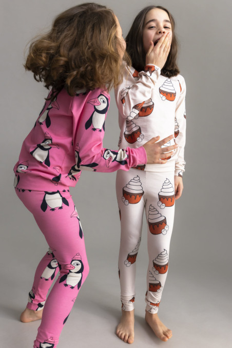 PENGUIN PINK PYJAMAS TOP
