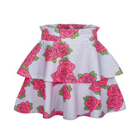 ROSES VIOLET WAVE SKIRT