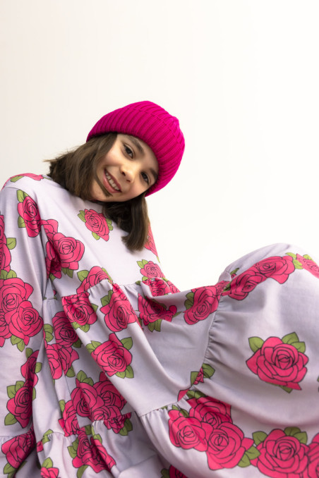 ROSES VIOLET SPINNING DRESS