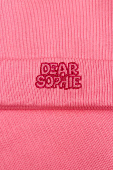 RIB PINK BEANIE
