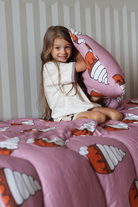 CHOCOLATE PINK FLAT PILLOW