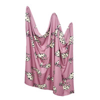DALMATIAN PINK BAMBOO BLANKET
