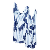 T-REX BLUE BAMBOO BLANKET