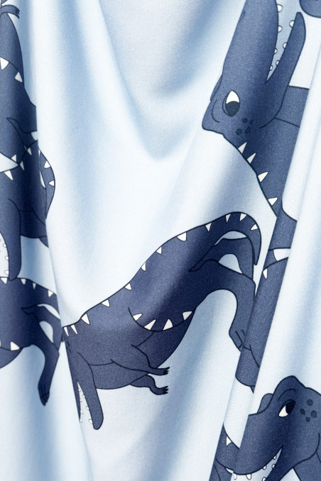 T-REX BLUE BAMBOO BLANKET